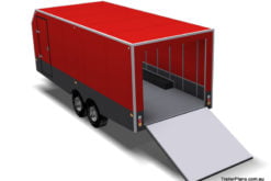 enclosed trailer plan car carrier www.trailerplans.com.au