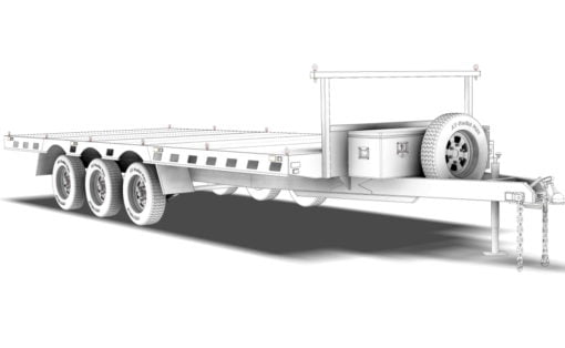 TRAILER PLANS - 4.5T 6m TRI-AXLE FLAT TOP TRAILER www.trailerplans.com.au
